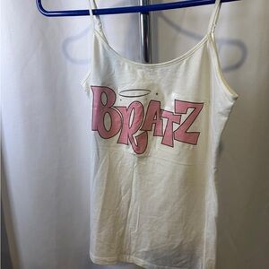 Women's White and Pink Tank Top